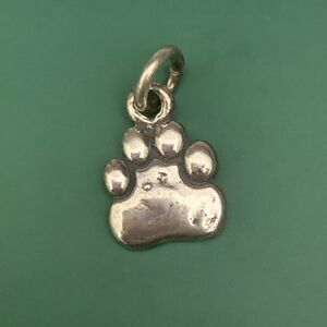 .925 Dog Paw Sterling Silver Jewelry Charm #dog #pet #small paw